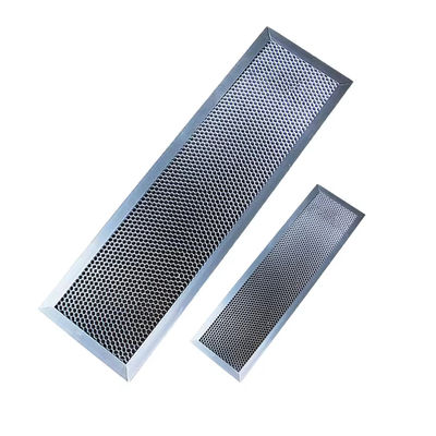 আকার 800x800mm উচ্চ দক্ষতা অ্যালুমিনিয়াম মধুচক্র ফিল্টার মধুচক্র ফটোক্যাটালিস্ট ফিল্টার