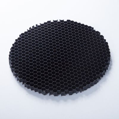 কালো অ্যালুমিনিয়াম মধুচক্র লোভার 200mm সুপার বড় ব্যাসার্ধ