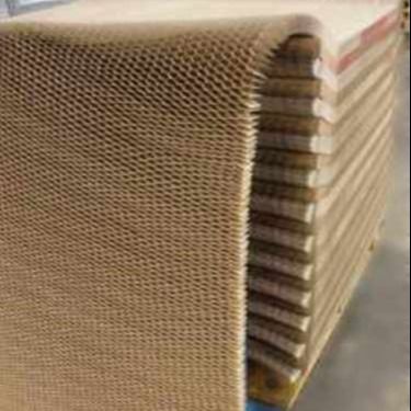 স্ট্রিপ উন্মুক্ত অবিচ্ছিন্ন Kraft কাগজ মধুচক্র 600x2000mm 25mm সেল Szie